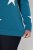 Ulla Popken Glitter Stars Soft Knit Sweater Petrol - Felpe & felpe con cappuccio - Felpe, Hoodie e Maglieria Calda
