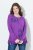 Ulla Popken Magnifique Split Style Sweatshirt Purple - Felpe & felpe con cappuccio - Felpe, Hoodie e Maglieria Calda