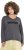 Ulla Popken Inspire Lettering V-Neck Sweatshirt Graphite Grey - Felpe & felpe con cappuccio - 