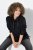 Ulla Popken Chain Fringe Smooth Fleece Sweatshirt Black - Felpe & felpe con cappuccio - Felpe, Hoodie e Maglieria Calda