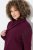 Ulla Popken Chain Fringe Smooth Fleece Sweatshirt Dark Wine Red - Felpe & felpe con cappuccio - Felpe, Hoodie e Maglieria Calda