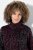Ulla Popken Leopard Print Scarf Sweater Dark Wine Red - Felpe & felpe con cappuccio - Felpe, Hoodie e Maglieria Calda