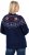Ulla Popken Norwegian Style Christmas Sweater Blue - Felpe & felpe con cappuccio - 