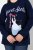 Ulla Popken Christmas Motif Classic Fit Sweater Navy - Felpe & felpe con cappuccio - Felpe, Hoodie e Maglieria Calda