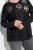 Ulla Popken Metallic Print Extra Soft Christmas Sweatshirt Black - Felpe & felpe con cappuccio - Felpe, Hoodie e Maglieria Calda