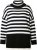 Ulla Popken Striped Stand-Up Collar Sweater Black - Felpe & felpe con cappuccio - Felpe, Hoodie e Maglieria Calda