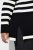 Ulla Popken Striped Stand-Up Collar Sweater Black - Felpe & felpe con cappuccio - Felpe, Hoodie e Maglieria Calda