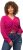 Ulla Popken Shaker Stitch Cropped Gathered Sweater Fuchsia Pink - Felpe & felpe con cappuccio - Felpe, Hoodie e Maglieria Calda