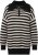 Ulla Popken Striped Troyer Collar Sweater Black - Felpe & felpe con cappuccio - Felpe, Hoodie e Maglieria Calda