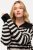 Ulla Popken Striped Troyer Collar Sweater Black - Felpe & felpe con cappuccio - Felpe, Hoodie e Maglieria Calda
