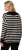 Ulla Popken Striped Troyer Collar Sweater Black - Felpe & felpe con cappuccio - Felpe, Hoodie e Maglieria Calda