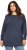 Ulla Popken Layered Look Button Sleeve Sweatshirt Navy - Felpe & felpe con cappuccio - 