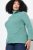 Ulla Popken Asymmetric Zipper Turtleneck Sweater Green - Felpe & felpe con cappuccio - Felpe, Hoodie e Maglieria Calda