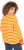 Ulla Popken Striped Drawstring Hem Sweatshirt Orange - Felpe & felpe con cappuccio - 
