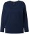 Ulla Popken Stripe Panel Long Sleeve V-Neck Sweatshirt Navy - Felpe & felpe con cappuccio - Felpe, Hoodie e Maglieria Calda