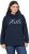 Ulla Popken HELLO Classic Fit Stand-Up Collar Sweatshirt Navy - Felpe & felpe con cappuccio - 