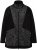 Ulla Popken Patch Print Fleece Jacket Black - Felpe & felpe con cappuccio - 