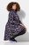 Ulla Popken Floral Stand-Up Collar Flounce Panel Sweatshirt Black - Felpe & felpe con cappuccio - Felpe, Hoodie e Maglieria Calda