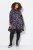 Ulla Popken Floral Stand-Up Collar Flounce Panel Sweatshirt Black - Felpe & felpe con cappuccio - Felpe, Hoodie e Maglieria Calda