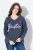 Ulla Popken Houston Textured Lettering Sweatshirt Navy - Felpe & felpe con cappuccio - Felpe, Hoodie e Maglieria Calda