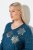 Ulla Popken Metallic Print Extra Soft Christmas Sweatshirt Petrol - Ulla Popken - Abbigliamento Taglie Forti Ulla Popken