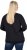 Ulla Popken Sparkling Sequin Bows Christmas Sweatshirt Black - Felpe & felpe con cappuccio - 
