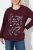 Ulla Popken Sparkling Sequin Bows Christmas Sweatshirt Plum - Felpe & felpe con cappuccio - Felpe, Hoodie e Maglieria Calda