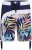 Kam Jeans 3018 Panelled Floral Swimshorts Navy - Costumi da bagno - Costumi da Bagno Uomo Taglie Forti