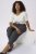 Kaffe Curve Merla Pantaloni Dark Grey Melange - Jeans & Pantaloni Donna Taglie Comode – Plus Size - 