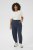 Kaffe Curve Merla Pantaloni Blu navy notte - Jeans & Pantaloni Donna Taglie Comode – Plus Size - 