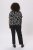 Kaffe Curve Sonna Stanley Top Nero/Antique Stampa zebrata - T-shirt - 