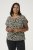 Kaffe Curve Sonna Stanley Top Nero profondo/Bianco antico stampa - T-shirt - 