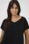 Kaffe Curve Jena V-Neck T-shirt Nero profondo - T-shirt - 