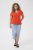 Kaffe Curve Jena V-Neck T-Shirt Grenadine Red - T-shirt - 