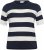 Kaffe Curve Lizzy rigad Maglione Midnight/Chalk riga - T-shirt - 