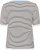 Kaffe Curve Lizzy Knit T-Shirt Chalk/Midnight Fine Stripe - T-shirt - 
