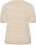 Kaffe Curve Lizzy Knit T-Shirt Feather Melange/Chalk Fine Stripe - T-shirt - 