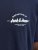 Jack & Jones Brandon T-Shirt Blue - Magliette - Magliette Uomo Taglie Forti
