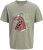 Jack & Jones King Crew Neck T-Shirt Grey - Magliette con stampa - Magliette con stampa taglie forti