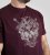 D555 Grimsby Rock n' Roll Skull Printed T-Shirt Burgundy - Magliette con stampa - Magliette con stampa taglie forti