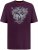 D555 Grimsby Rock n' Roll Skull Printed T-Shirt Burgundy - Magliette con stampa - Magliette con stampa taglie forti