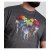 D555 Coalville T-Shirt Skulls with Colored Drips Navy Twist - Magliette - Magliette Uomo Taglie Forti
