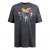 D555 Coalville T-Shirt Skulls with Colored Drips Navy Twist - Magliette - Magliette Uomo Taglie Forti