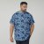 North Latitude 61123 T-Shirt Con Stampa All Over Blu Medio - Magliette - Magliette Uomo Taglie Forti