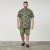 North Latitude 61123 T-Shirt Con Stampa All Over Verde Oliva - Magliette - Magliette Uomo Taglie Forti