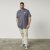 North Latitude 61124 T-Shirt A Righe Blu Navy - Magliette - Magliette Uomo Taglie Forti