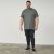 North Latitude 61317 T-Shirt Slub Con Stampa Sul Retro Verde Polvere Scuro - Magliette - Magliette Uomo Taglie Forti