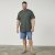 North Latitude 61324 T-Shirt Strutturata Verde Polvere Scuro - Magliette - Magliette Uomo Taglie Forti