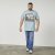 North Latitude 61352 AC/DC T-Shirt Blu Polvere - Magliette - Magliette Uomo Taglie Forti