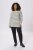 Kaffe Curve Winni Manica lunga T-shirt Bianco antico/Nero riga - T-shirt - 